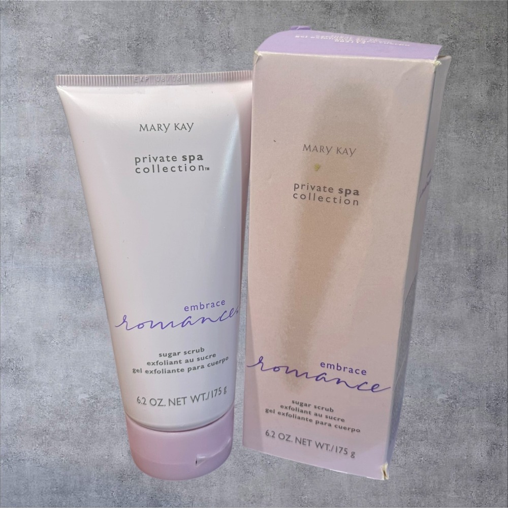 Mary Kay Sugar Scrub Private Spa Embrace Romance 002114 6.2oz Pink Vintage